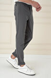 P 1150 Comfort Fit Beli Lastikli Yan Cep Füme Jogger Pantolon