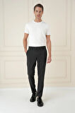 Slim Fit Beli Lastikli Esnek Pamuklu Antrasit Casual Pantolon P 1171