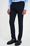 Comfort Fit Beli Lastikli Yandan Tokalı Esnek Lacivert Jogger Pantolon P 1178