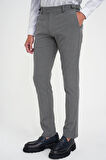 Comfort Fit Beli Lastikli Yandan Tokalı Esnek Açık Gri Jogger Pantolon P 1178