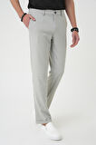 Comfort Fit Beli Lastikli Gri Jogger Pantolon  P 1183