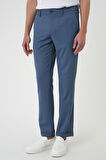Comfort Fit Beli Lastikli İndigo Jogger Pantolon  P 1183