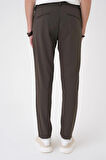 Comfort Fit Beli Lastikli Toprak Jogger Pantolon  P 1184
