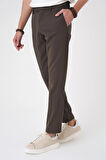 Comfort Fit Beli Lastikli Toprak Jogger Pantolon  P 1184