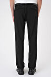 Comfort Fit Beli Lastikli Siyah Jogger Pantolon  P 1185