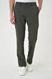 Comfort Fit Beli Lastikli Haki Jogger Pantolon  P 1185