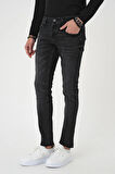 Denim 130 Slim Fit Beş Cepli Likralı Yıkamalı Siyah Jean Pantolon