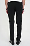 Comfort Fit Esnek Pamuk Spor Siyah Pantolon P 1190