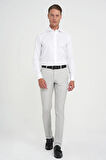 Slim Fit Pilesiz Yün Klasik Taş Kumaş Pantolon  P 1191
