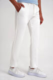 P 1195 PANTOLON Comfort BEYAZ KANVAS