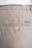 Oversize Kalıp Yan Cep Beli Lastikli Taş Keten Pantolon P 1216
