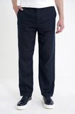 Oversize Kalıp Yan Cep Beli Lastikli Lacivert Keten Pantolon P 1216