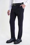Comfort Fit Yan Cep Esnek Pamuklu Gabardin Tek Pileli Lacivert Pantolon P 1211