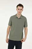LUMBERJACK MB CT953 POLO T-SH 5FX ERKEK KISA KOL POLO TİŞÖRT HAKİ
