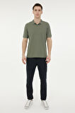 LUMBERJACK MB CT953 POLO T-SH 5FX ERKEK KISA KOL POLO TİŞÖRT HAKİ