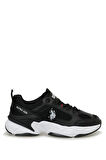 U.S. Polo Assn. MAYBE WMN 5FX 101947172 Kadın Spor Ayakkabı Siyah Beyaz 36-40 