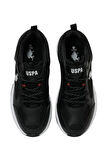U.S. Polo Assn. MAYBE WMN 5FX 101947172 Kadın Spor Ayakkabı Siyah Beyaz 36-40 