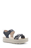 POLARİS 325572.Z 5FX KALIN TABAN KADIN SANDALET SİYAH