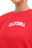 5W WL 16KUTAN BTS799 5PR Kadın Kırmızı Sweatshirt - 102021464