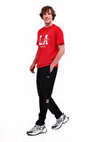 Lumberjack 102024137 5W,ML ORTIZ 22ITL704 5PR, Siyah Lastikli Bel Regular Fit Erkek Eşofman Altı