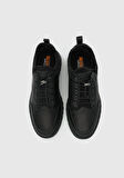 Siyah Deri Erkek Sneaker