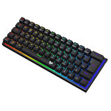 Blueforce Runner Rgb Mekanik Gaming Oyuncu Klavyesi Blue Switch Q Siya