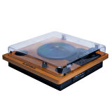 Blueforce Soprano Retro Ahşap Pikap Plak Çalar Bluetooth Usb Hafıza Kartı Aux Dahili Hoparlör 33-45-78