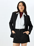 Slim Fit Cepli Mini Şort Etek 