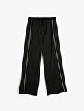 Koton X İnji - Beli Bağcıklı Biyeli Cepli Geniş Paça Eşofman Pantolon