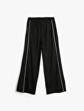 Koton X İnji - Beli Bağcıklı Biyeli Cepli Geniş Paça Eşofman Pantolon