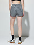 Spor Şort Paraşüt Ayarlanabilir Lastikli Yüksek Bel Cep Detaylı Rahat Kalıp