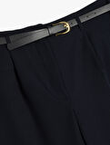 Cepli Slim Fit Kemerli Cigarette Pantolon