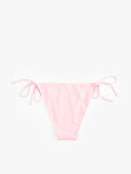 Astarlı Fitilli Floral Dokulu Yanları İpli Bikini Altı