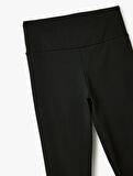 Yüksek Bel Basic Slim Fit Spor Tayt