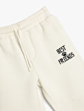 Jogger Eşofman Altı Beli Bağlamalı Cepli Şardonlu