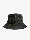 Kamuflaj Desenli Bucket Şapka