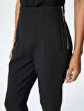Yüksek Bel Slim Fit Cigarette Pantolon
