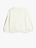 Tweety Sweatshirt Lisanslı Bisiklet Yaka Uzun Kollu Şardonlu 