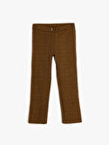 Desenli Cep Detaylı Slim Fit Tayt