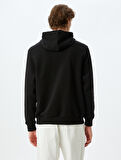 Kapşonlu Kanguru Cepli Pamuk Karışımlı Atatürk Sweatshirt