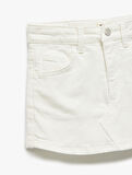 Pamuklu Cep Detaylı Basic Denim Şort Etek