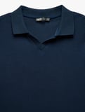 Pamuklu Slim Fit Kısa Kollu V Yaka Polo Tişört