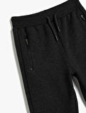 Beli Bağcıklı Regular Fit Jogger Eşofman Altı