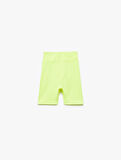 Yüksek Bel Slim Fit Biker Spor Tayt