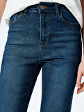 Yüksek Bel İspanyol Paça Bootcut Jean Pantolon - Kick Flare Jean