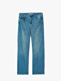 Rahat Kalıp Geniş Paça Denim Pantolon - Wide Leg Jeans