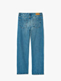 Rahat Kalıp Geniş Paça Denim Pantolon - Wide Leg Jeans