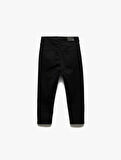Yüksek Bel Pamuklu Kapri Denim Şort - Tight Fit