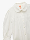 Pamuklu Uzun Kollu Düğmeli Bebe Yaka Gömlek