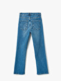 Yüksek Bel İspanyol Paça Denim Pantolon - Kick Flare Jeans